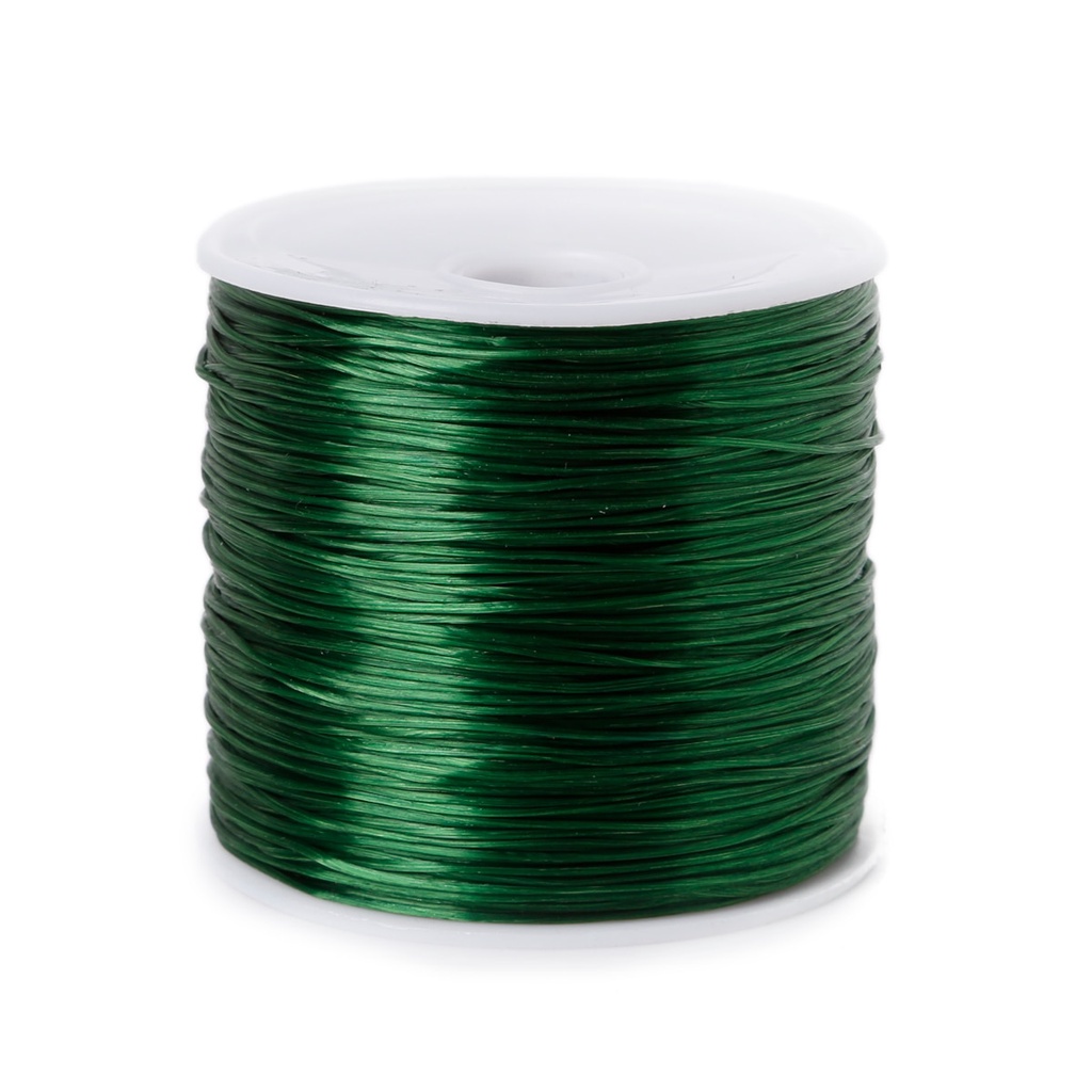 Cuộn dây cao su co giãn đường kính 0.7mm 50m dành cho làm đồ trang sức DIY