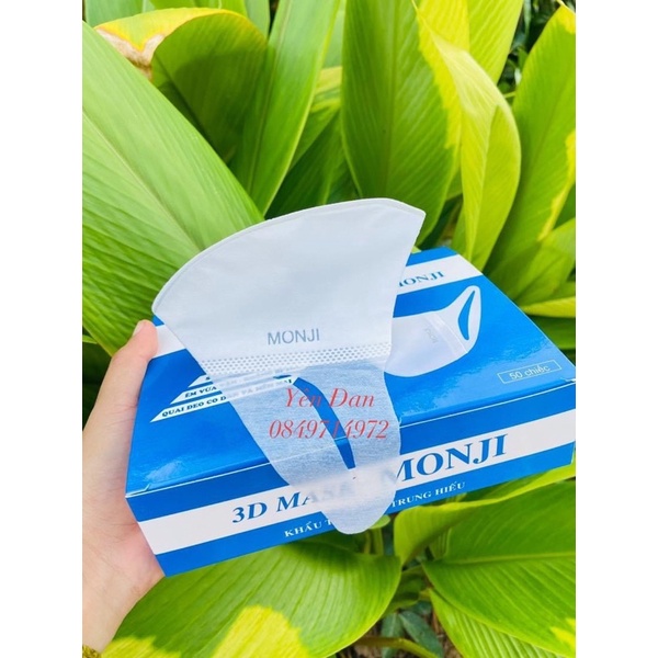 [Buôn Sỉ] Hộp 50 Caí Khẩu Trang 3D Monji Nguời Lớn