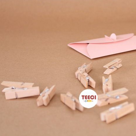 Bán Sỉ 10 Kẹp Gỗ Treo Ảnh Trang Trí Giữ Giấy Ghi Chú Tài Liệu Đánh Dấu Sách Đồ Dùng Văn Phòng D014