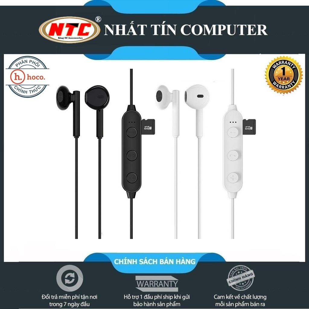 Tai nghe bluetooth nhét tai Hoco EV-3 V5.0 Hỗ trợ khe gắn thẻ nhớ - Hàng chính hãng