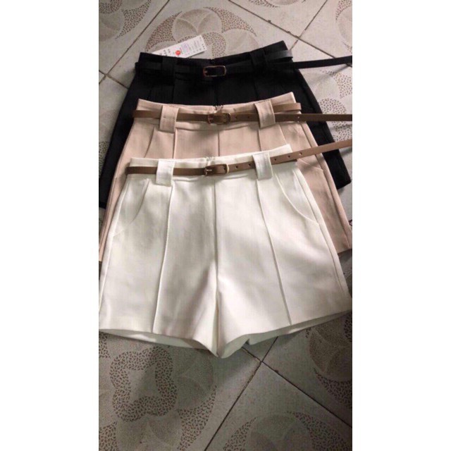 quần short cạp cao công sở cao cấp