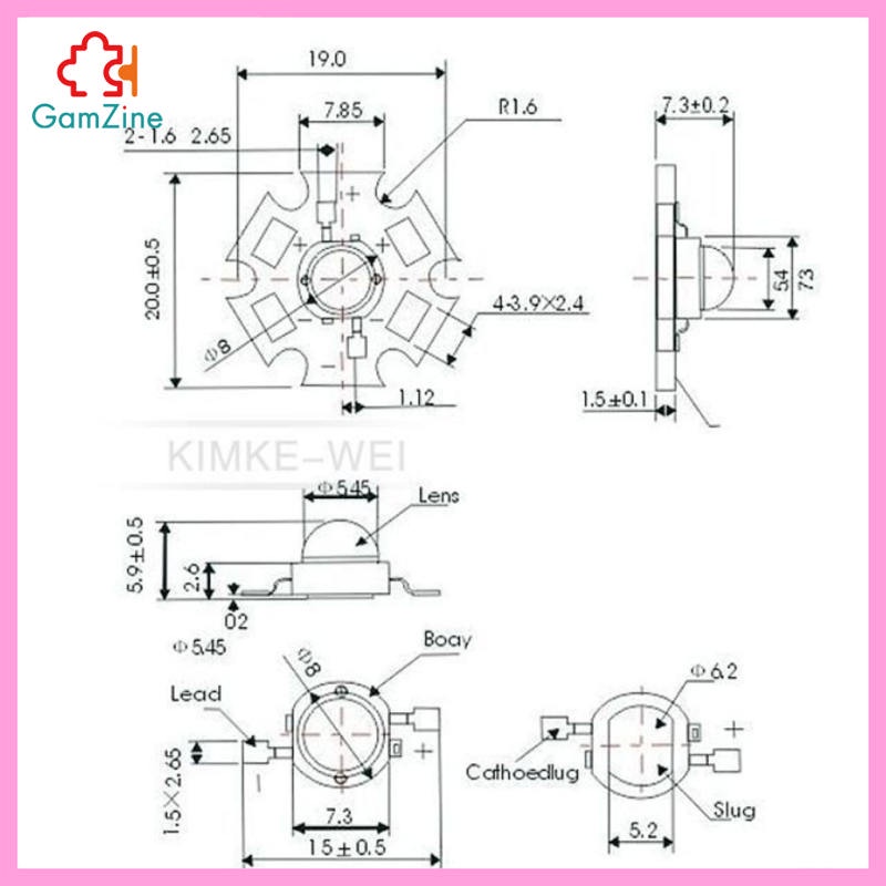 Set 10 đèn LED công suất cao 1W/3W/5W | BigBuy360 - bigbuy360.vn
