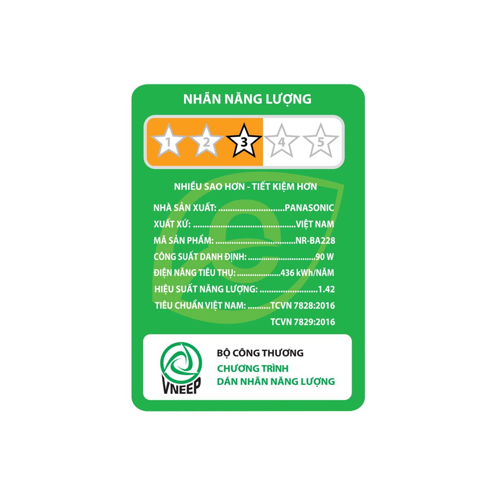 Tủ lạnh Panasonic Inverter 188 lít NR-BA228PKV1