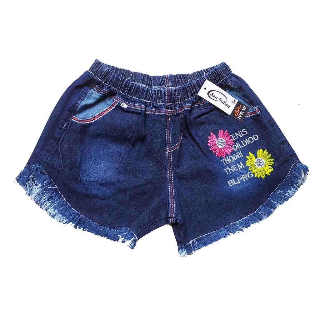 GIÁ ĐẶC BIỆT-Quần đùi jean bé gái từ 35-45kg, quần short ngắn, chất mềm, thoải mái