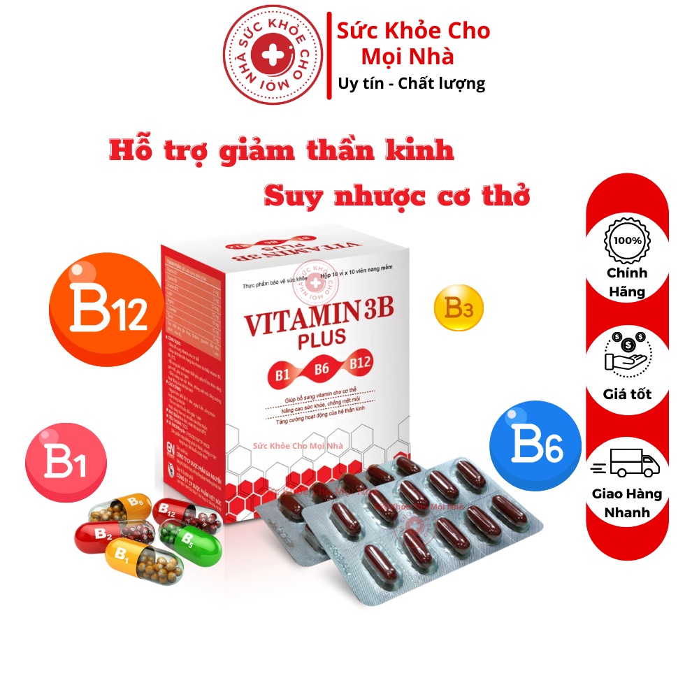 Vitamin 3B Plus bổ sung vitamin,acid amin thiết yếu tăng cường dưỡng chất,ăn ngon,nâng cao sức khỏe