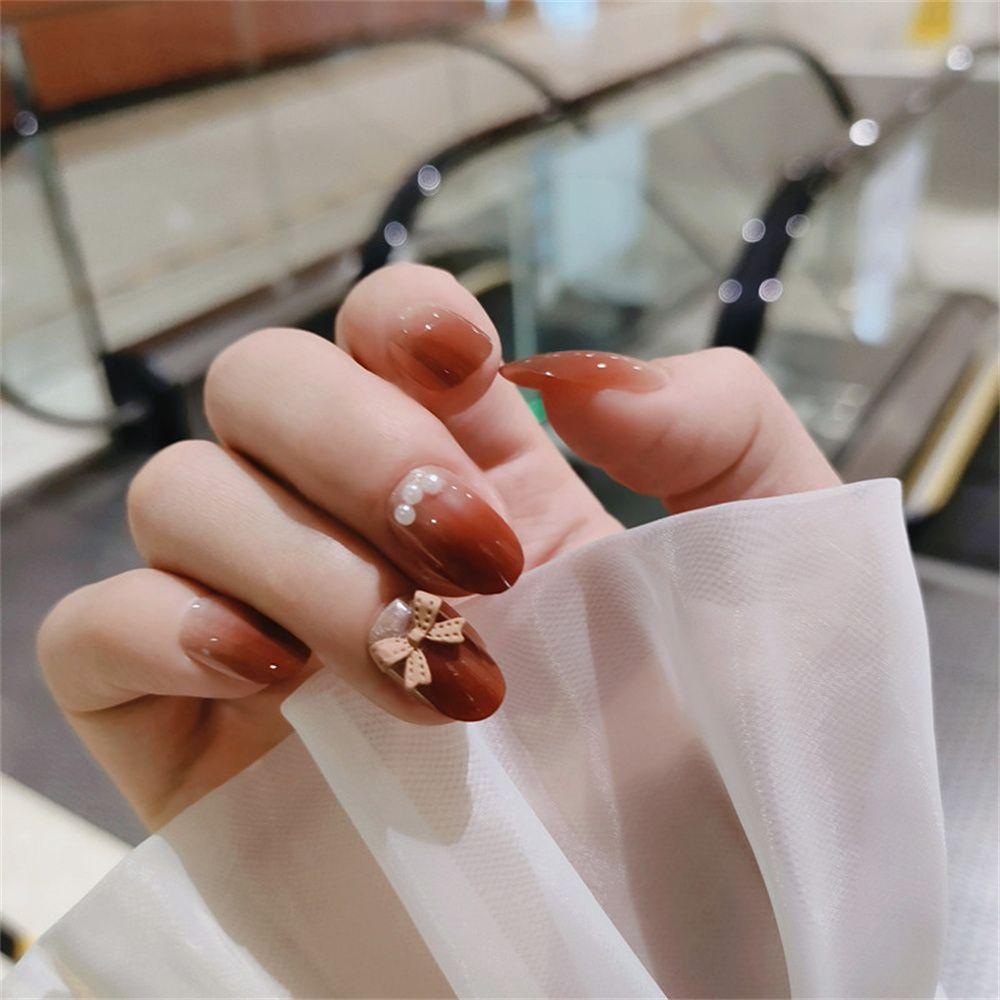 ESPO Bộ 24 Móng Tay Giả Che Phủ Toàn Diện Có Thể Tháo Rời