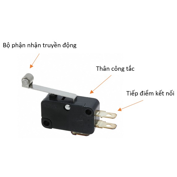 Công tắc hành trình, Công tắc nồi cơm điện chất lượng cao V15-1C25 tay dài tay ngắn có bánh xe