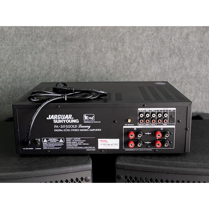 Amply Jarguar SuhYoung PA 203 Gold LUXURY Bluetooth nhập khẩu KOMI