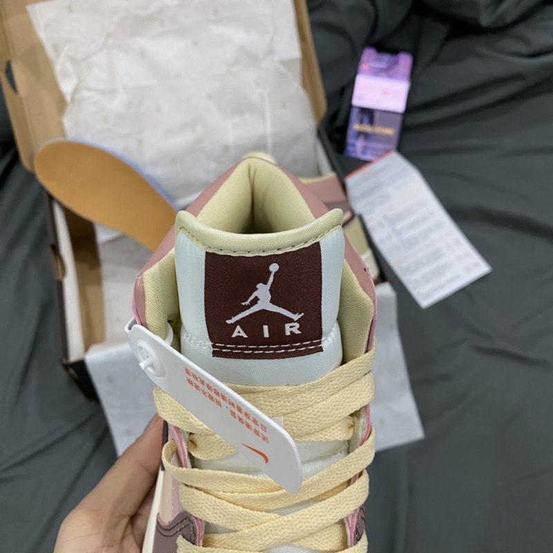 GIÀY AIR JD1 MID MILK TEA BROWR 1:1 SC [ FULL BOX + FREE SHIP ] | BigBuy360 - bigbuy360.vn