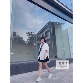 Áo sơ mi thắt cà vạt 💋ảnh thật clip💋