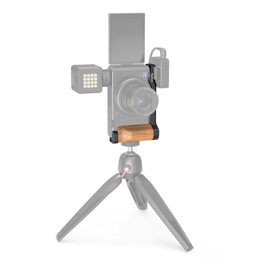 SmallRig L-Shape Wooden Grip 2936 with Cold Shoe for Sony ZV1 Camera - Hàng Chính Hãng