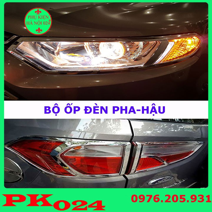 [Ecosport 2013-2017] Ốp Viền Đèn Pha, Hậu Mạ Crom Cho Xe - Ecosport 2013-2017