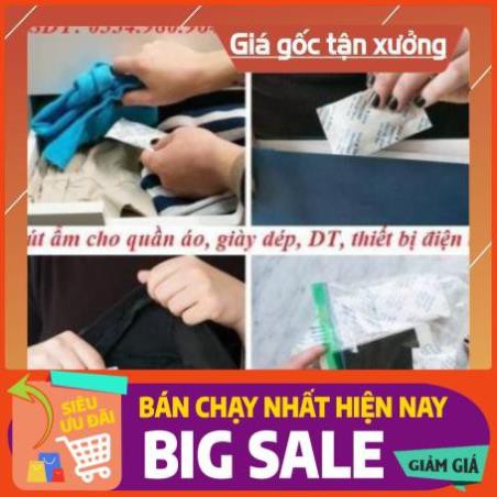 [NEW] Túi Hút Ẩm Silicagel 2g Bịch 2kg (1000 Gói) sử dụng trong thực phẩm, quần áo, giày dép, khửi mùi hôi