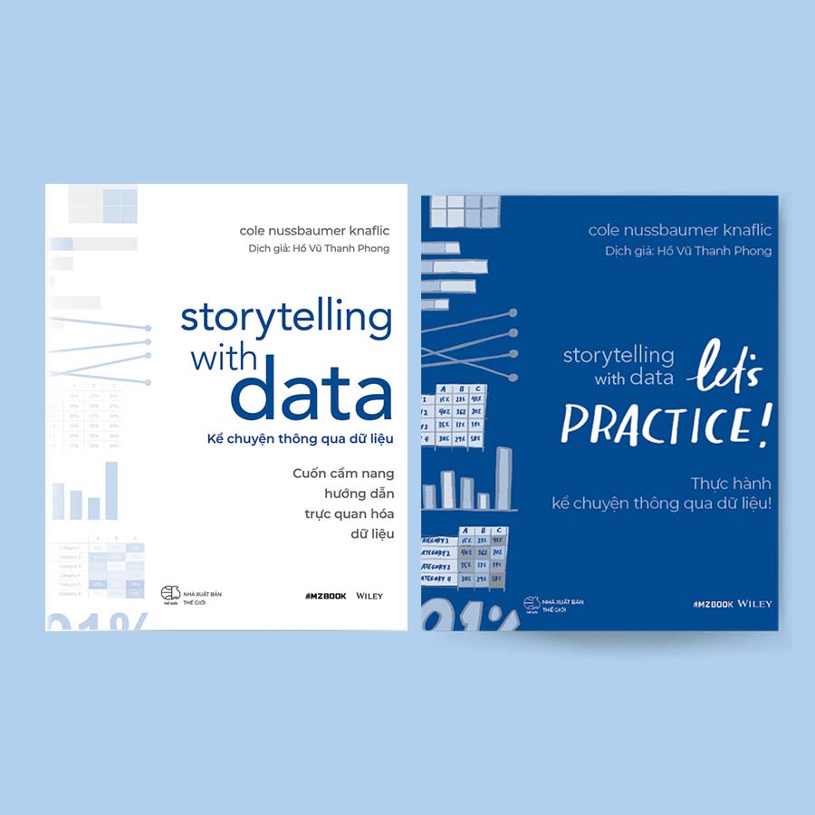 Sách - Storytelling with data - Kể chuyện thông qua dữ liệu và Storytelling with data: let's practice - Kể chuyện thông | BigBuy360 - bigbuy360.vn