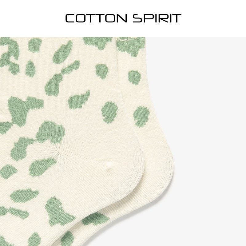 Vớ cổ cao nữ Tất dài cao cổ chất Cotton họa tiết Nhật Bản Thời trang