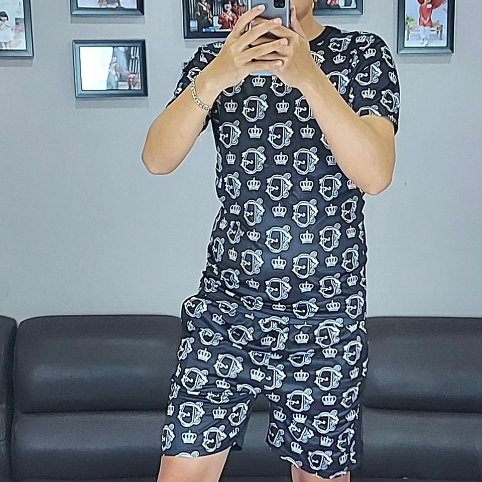 Bộ quần áo nam vải thun,bộ mặc nhà nam thể thao năng động