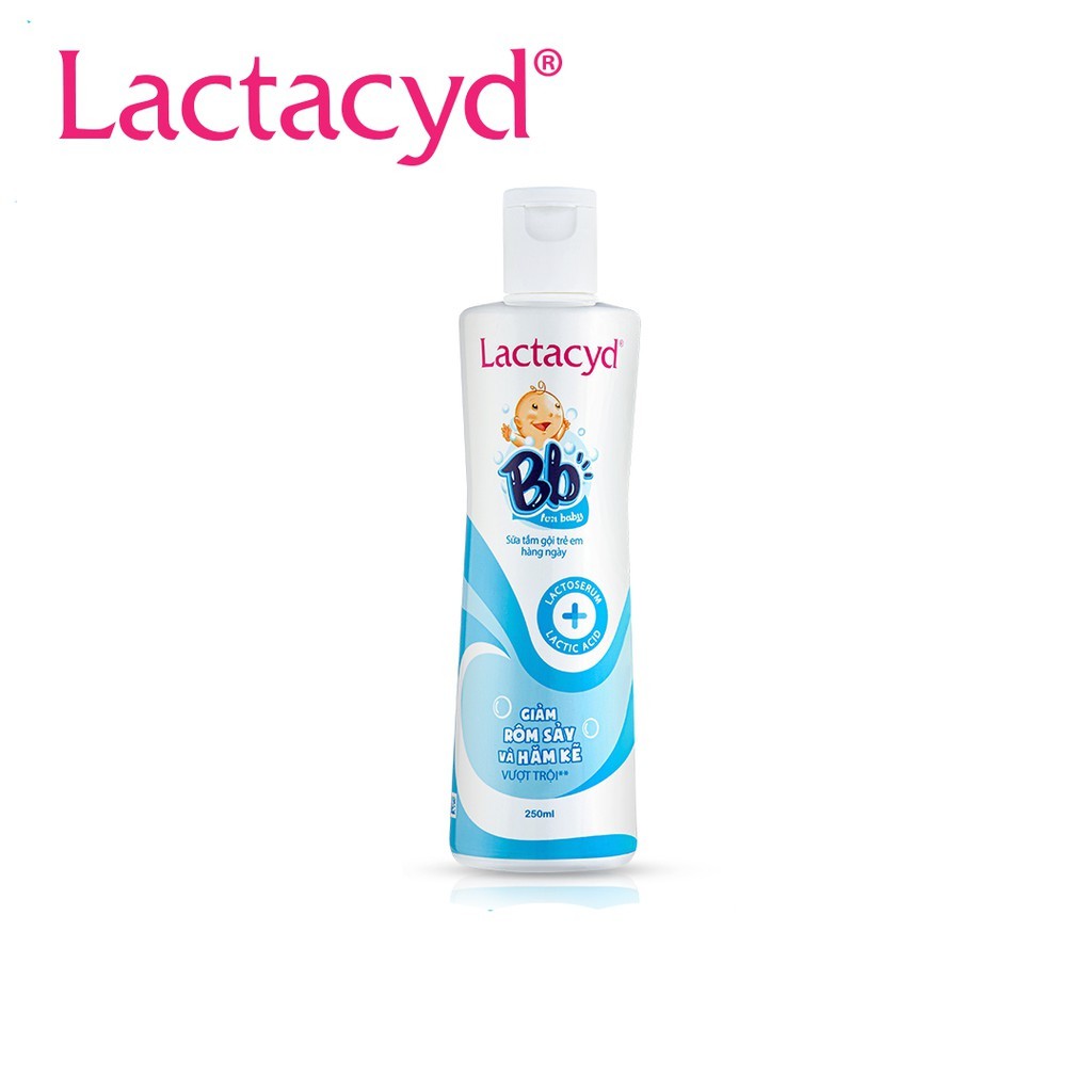 Sữa tắm Lactacyd BB 250ml trị rôm sảy cho bé(Mẫu mới)