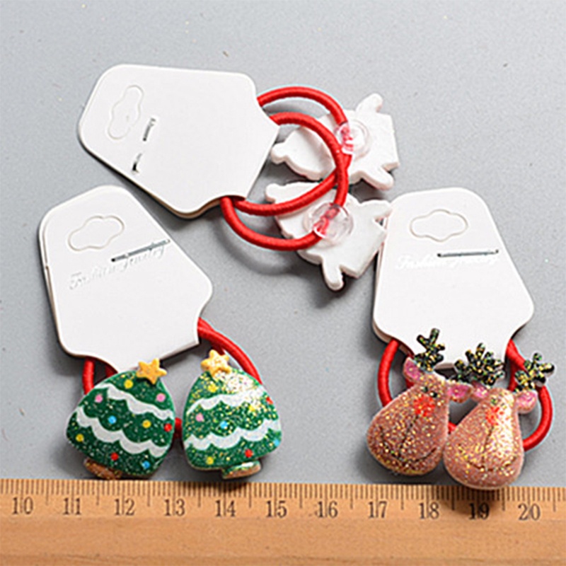 Dây Cột Tóc Co Giãn Hình Ông Già Noel Hoạt Hình Cho Nữ