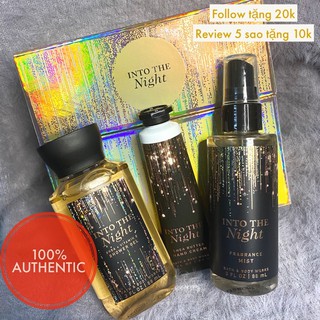 SET 3 món BATH AND BODY WORK - Sữa tắm, mist, dưỡng tay mùi INTO THE NIGHT