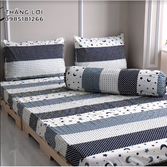 Drap Cotton 100% Thắng Lợi chính hãng Mẫu C393 IN LOGO THẮNG LỢI vệ sinh dễ dàng.