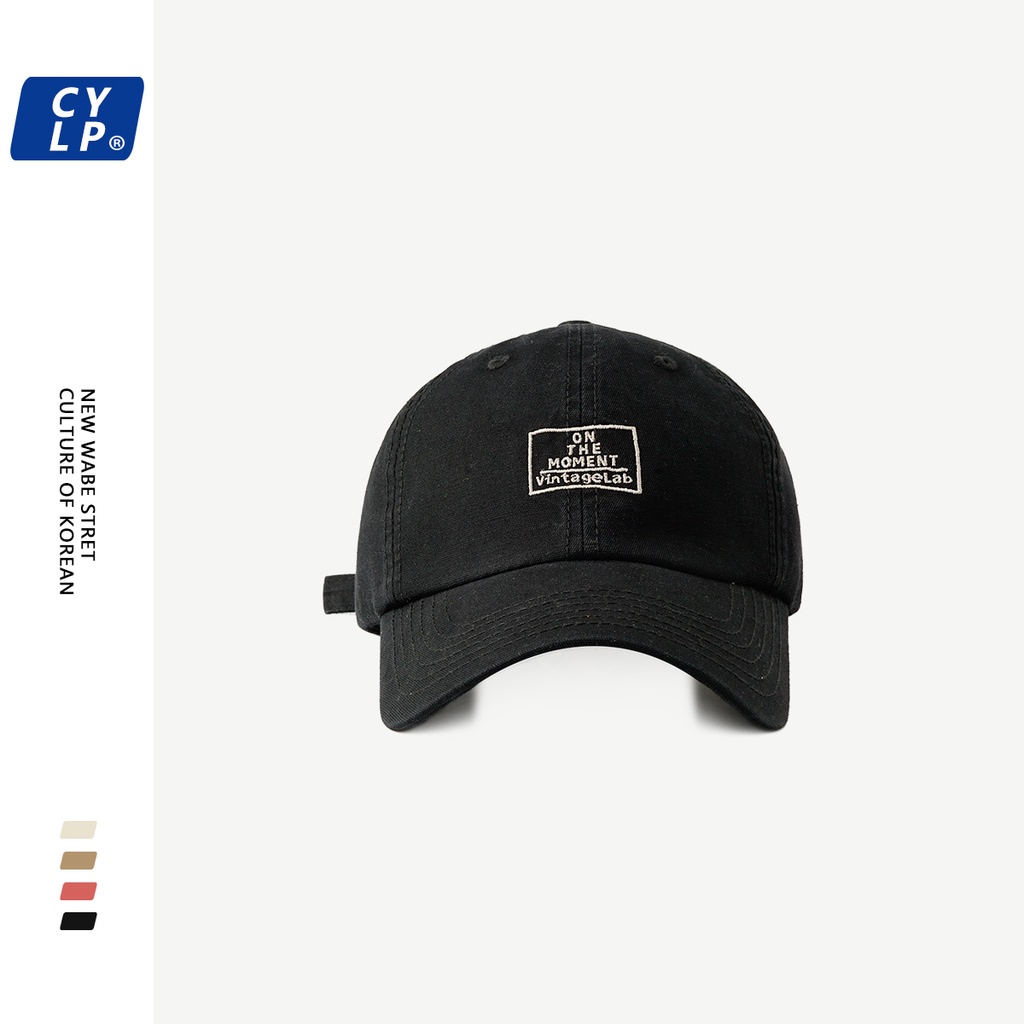 Nón Lưỡi Trai Mềm Thêu Chữ Tiếng Anh Phong Cách Đường Phố Hàn Quốc