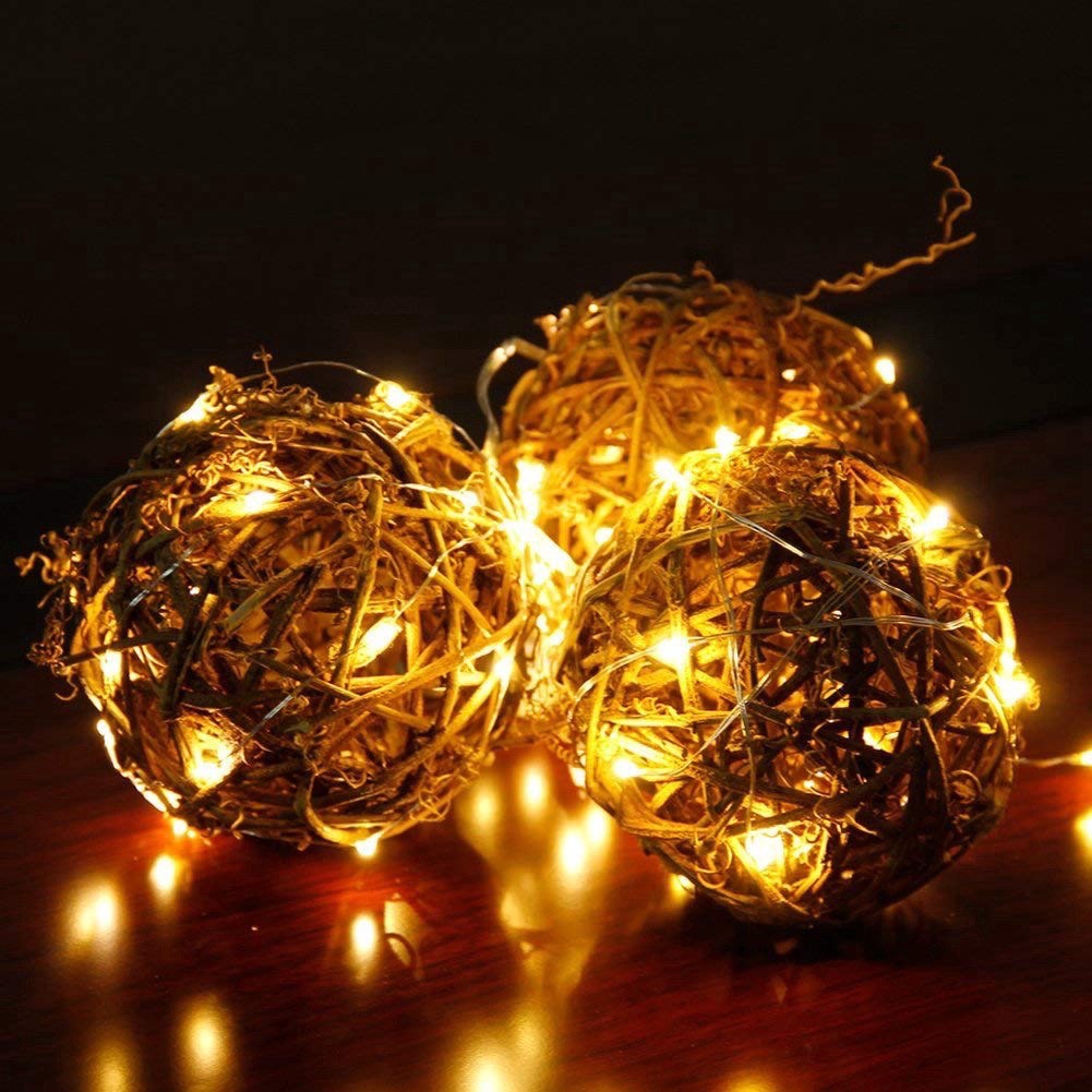 Đèn Led Dây Trang Trí Phòng Ngủ Đom Đóm Fairy Light Dùng PIN USB