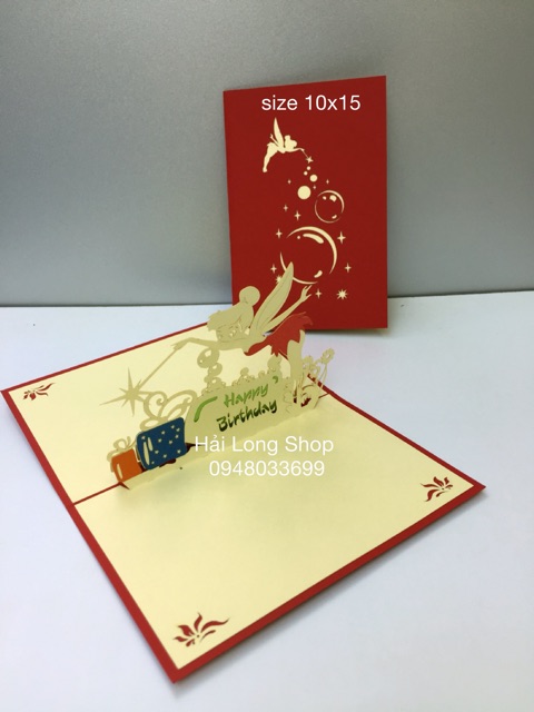 Tinker Bell  1  (  Sinh Nhật) - Birthday  - Thiệp 3D | BigBuy360 - bigbuy360.vn