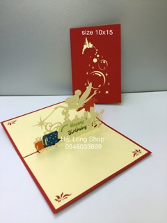 Tinker Bell  1  (  Sinh Nhật) - Birthday  - Thiệp 3D