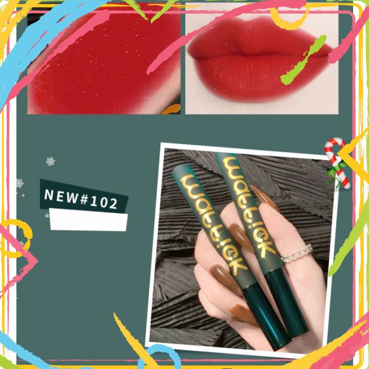 Son kem lì MAFFICK Phiên Bản Vỏ Xanh hàng nội địa Trung mềm mịn bền màu