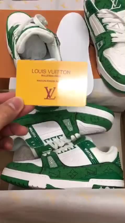 Giày LV Louis Vuitton Trainer Black White, Giày Sneaker LV Nam Nữ Mẫu Mới Hot Hit 2 Phiên Bản Màu Sắc Hàng Cao Cấp bản c | BigBuy360 - bigbuy360.vn