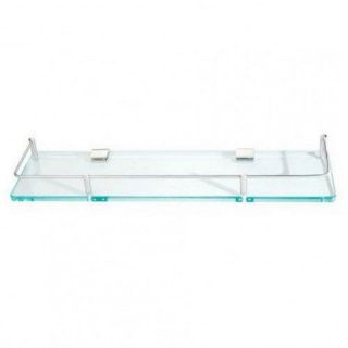 Kệ kính phòng tắm - nhà vệ sinh chất liệu bằng kính và inox.