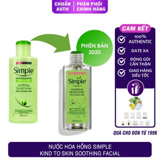 NƯỚC HOA HỒNG SIMPLE KIND TO SKIN SOOTHING FACIAL 200ml - HB0026
