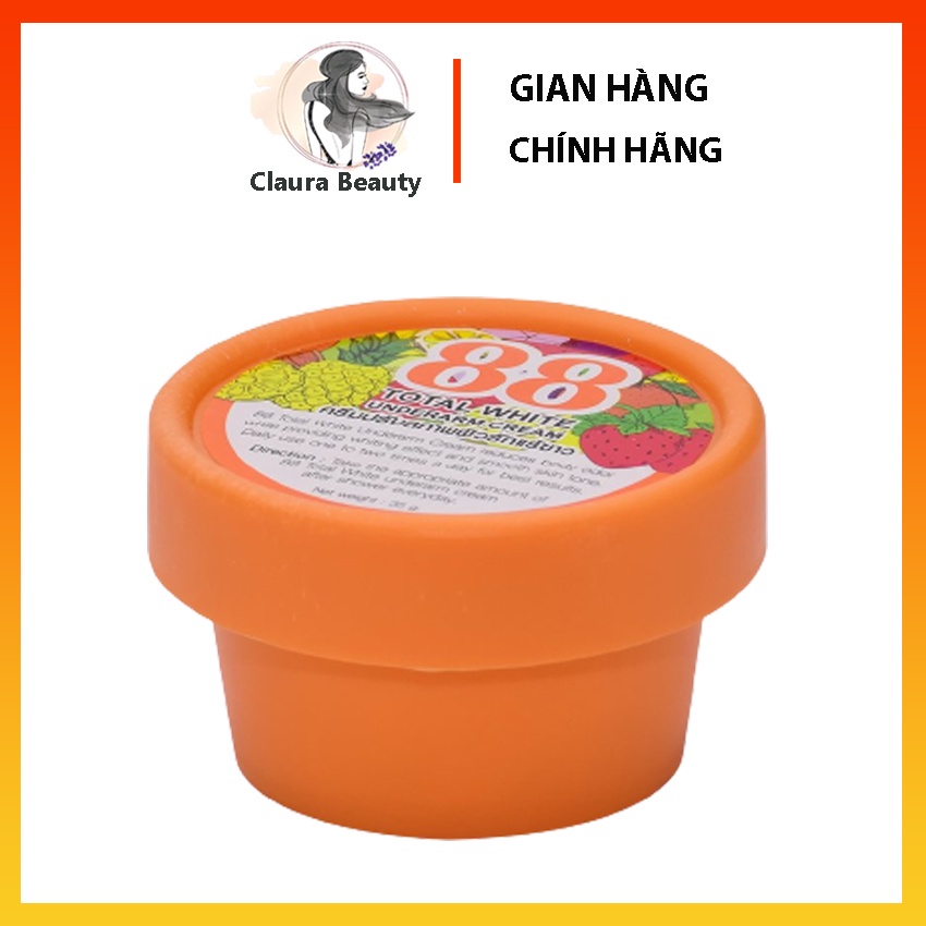 Kem giảm thâm nách và khử mùi 88 Total White Underarm Cream Thái Lan 35g CLAURA BEAUTY