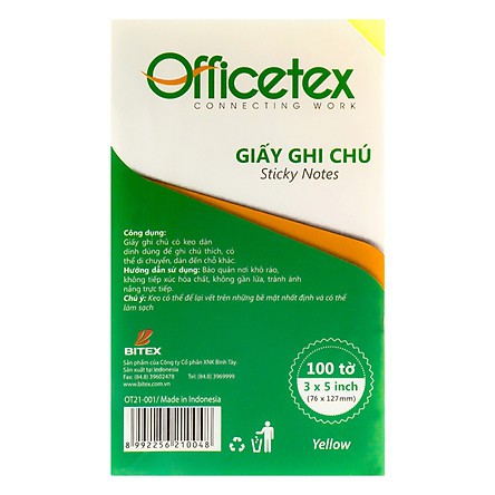 Giấy Ghi Chú Officetex Nhiều Kích Thước