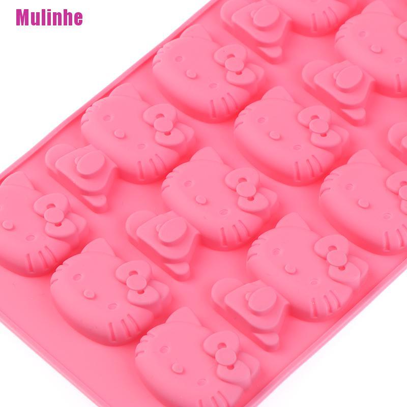 Khuôn Silicone Tạo Hình Làm Bánh Kẹo Hình Mèo