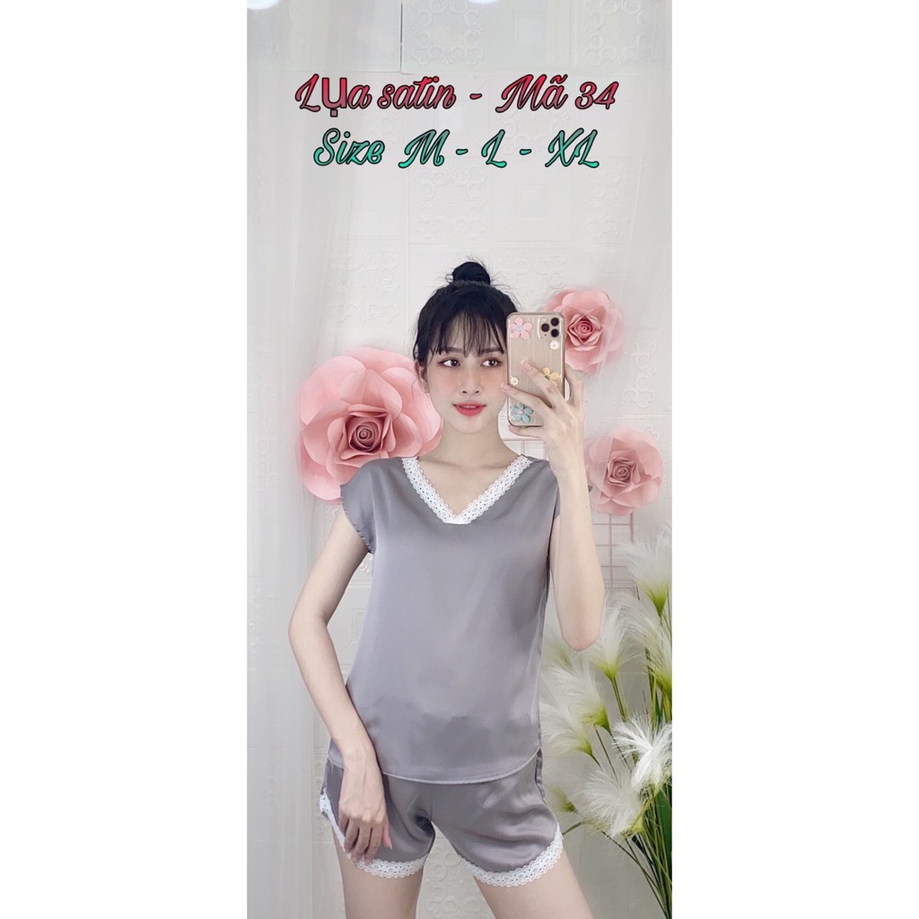 HOT - HOT - HOT - HÀNG MỚI VỀ PIJAMA LỤA SATIN CAO CẤP ĐÙI CỔ REN ĐƯỢC ƯA CHUỘNG NHẤT 2020 | BigBuy360 - bigbuy360.vn