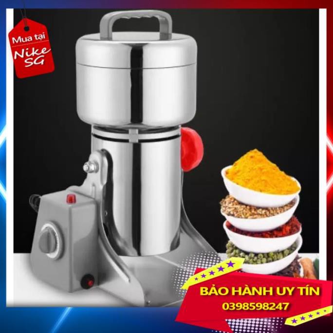 [ HOÀN XU] Máy xay đồ khô nghiền tinh bột nghệ ngũ cốc tam thất loại 800g nắp gài inox-Bảo hành uy tín - LỖI 1 ĐỔI 1