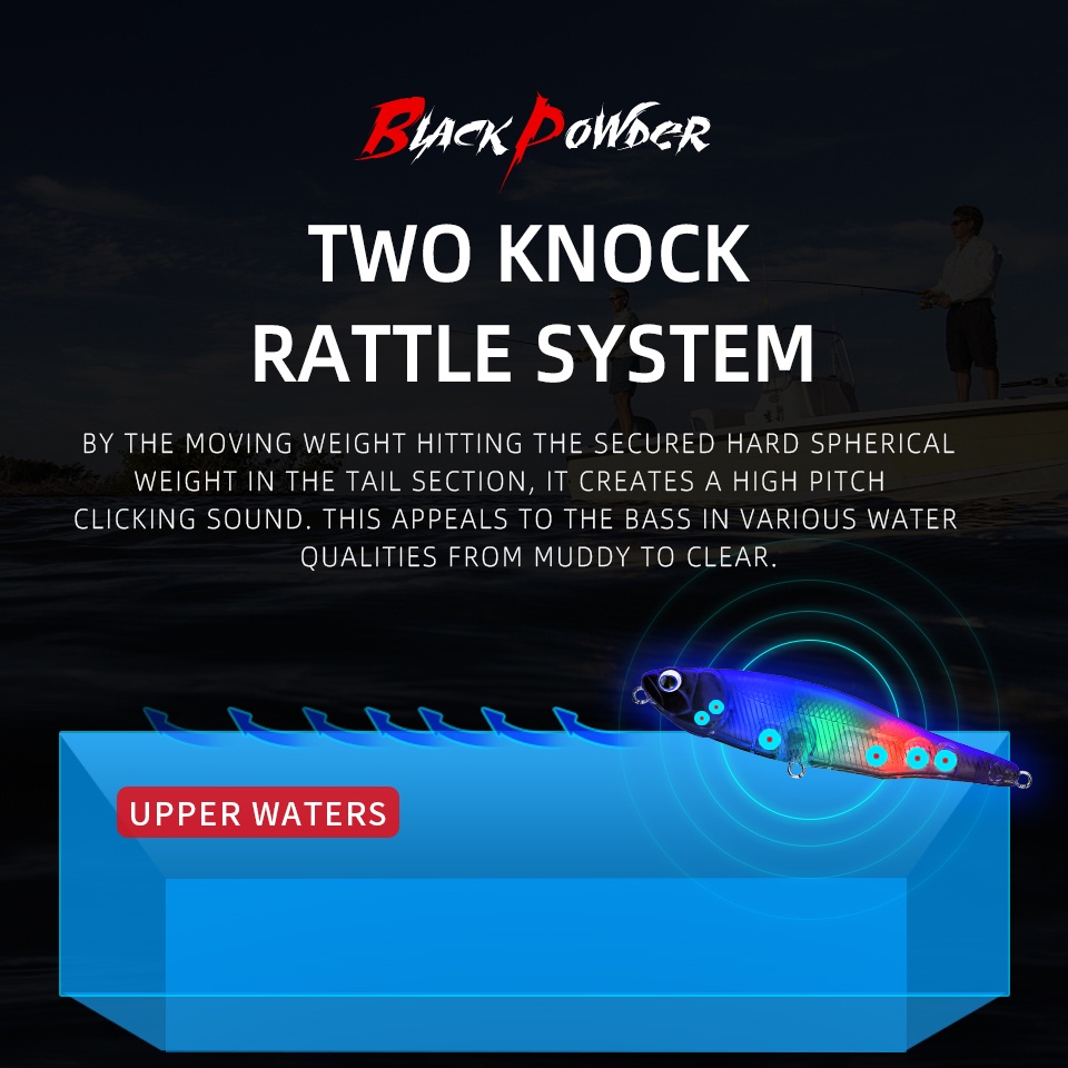 Mồi Câu Cá Giả 8.7cm 10CM 30 Màu Đen Chất Lượng Cao