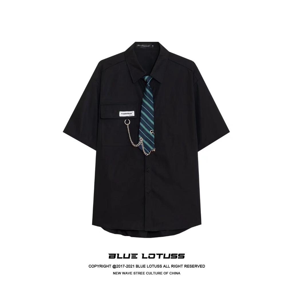 Áo Sơ Mi Trắng Đồng Phục Tay Ngắn Phong Cách Học Sinh Nhật Bản Dễ Phối Đồ Cho Nam Size M-2XL