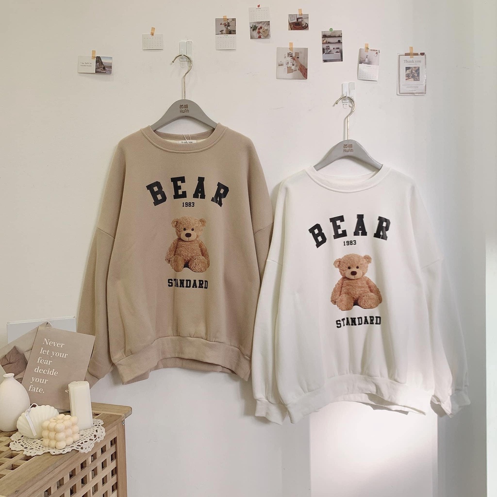 ÁO NỈ GẤU BEAR 2 MÀU | BigBuy360 - bigbuy360.vn