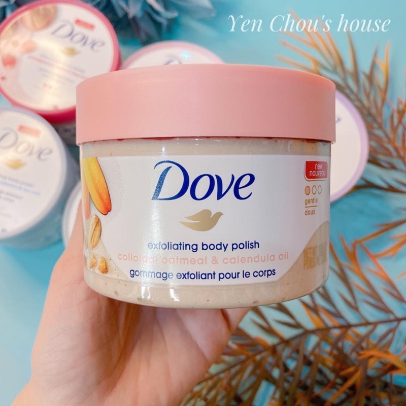 [Mỹ, Đức] Tẩy da chết Dove, Tẩy tế bào chết body Dove 𝐄𝐗𝐅𝐎𝐋𝐈𝐀𝐓𝐈𝐍𝐆 𝐁𝐎𝐃𝐘 𝐏𝐎𝐋𝐈𝐒𝐇