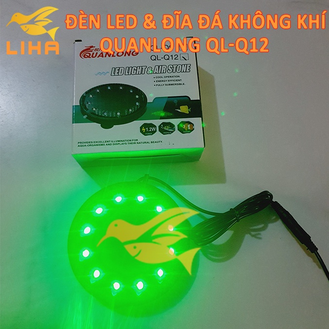 Sủi Đĩa Tích Hợp Led Đổi Màu Q12 - Sủi Dĩa Cho Bể Cá