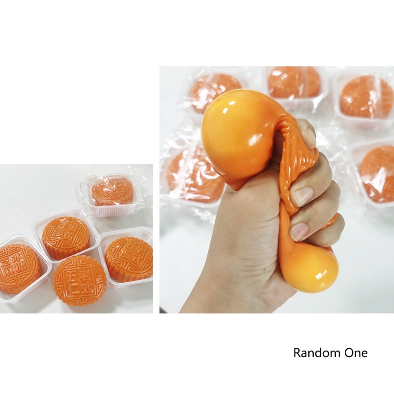 Mid-Autumn Festival Simulation Mooncake Decompression Vent Flour Ball Kids Toy random 1pcs