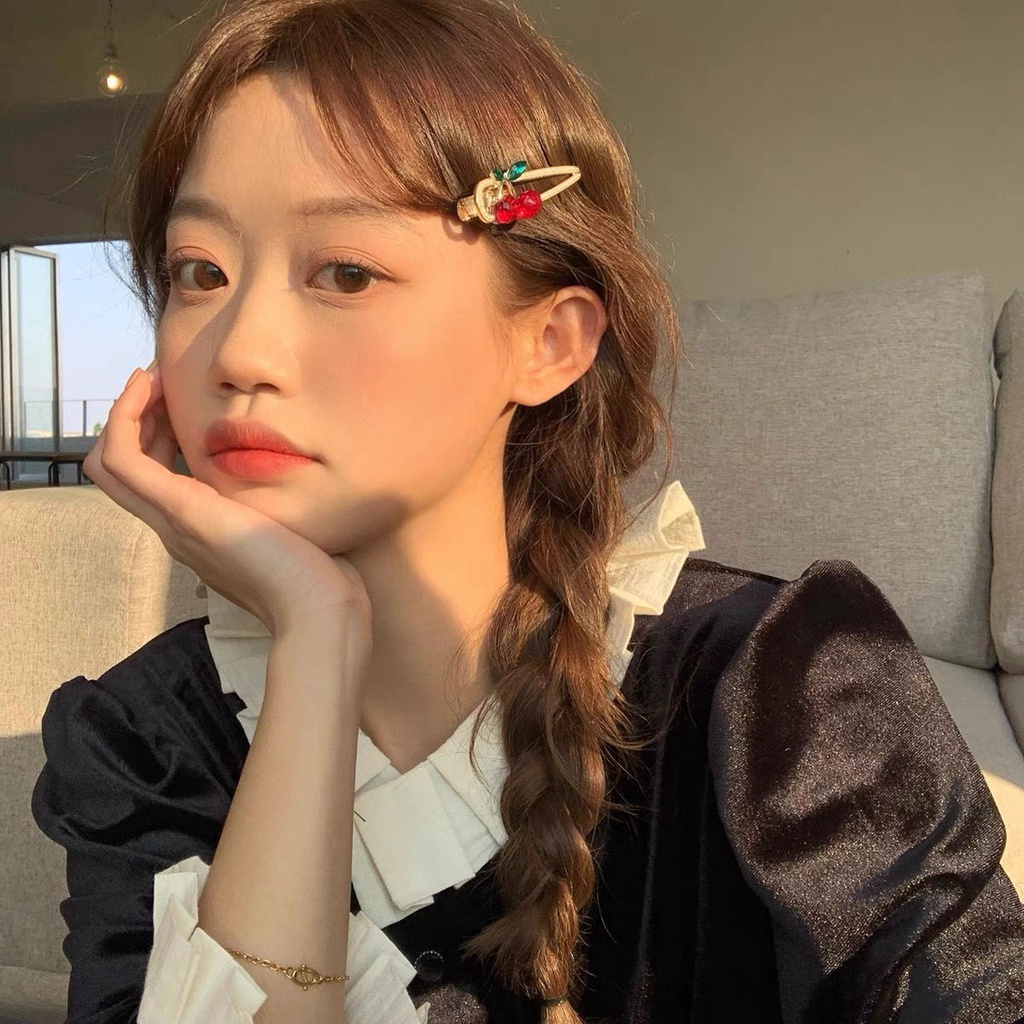 Kẹp tóc HAIMEIKANG hình bướm nhiều kiểu dáng đính ngọc trai nhân tạo thời trang hàn quốc