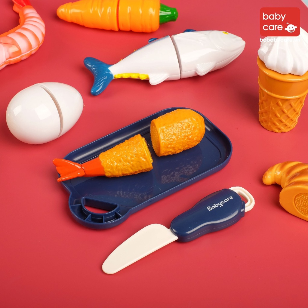Bộ đồ chơi chia cắt thức ăn rau củ nhà bếp BC Babycare cho bé phát triển kỹ năng - BC8013