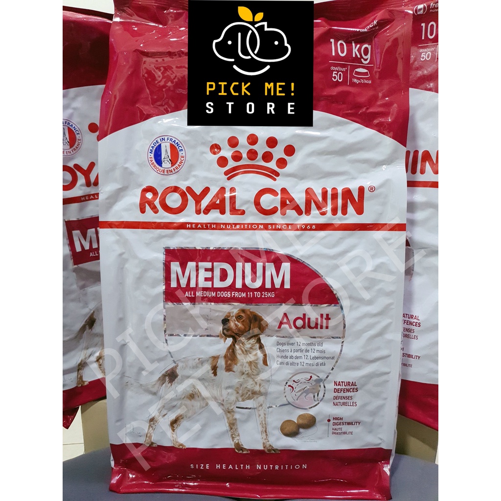 [Mã PET50 giảm 10% - tối đa 50K đơn 250K] [ CHÍNH HÃNG ] Hạt Royal Canin Medium Adult Cho Chó Trưởng Thành Cỡ Vừa 10kg