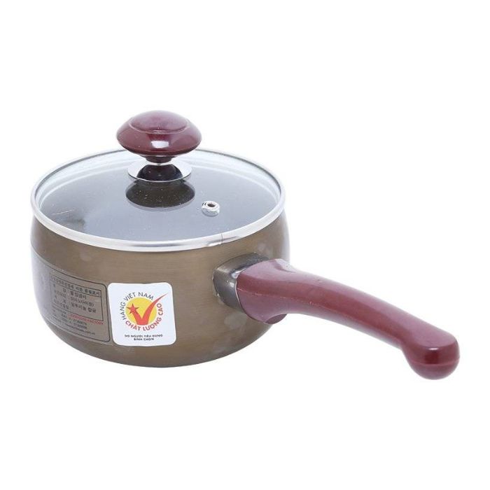 Nồi quấy bột Anod Sunhouse SH99-14M1 14CM chống dính màu đồng vung kính - HAPOS