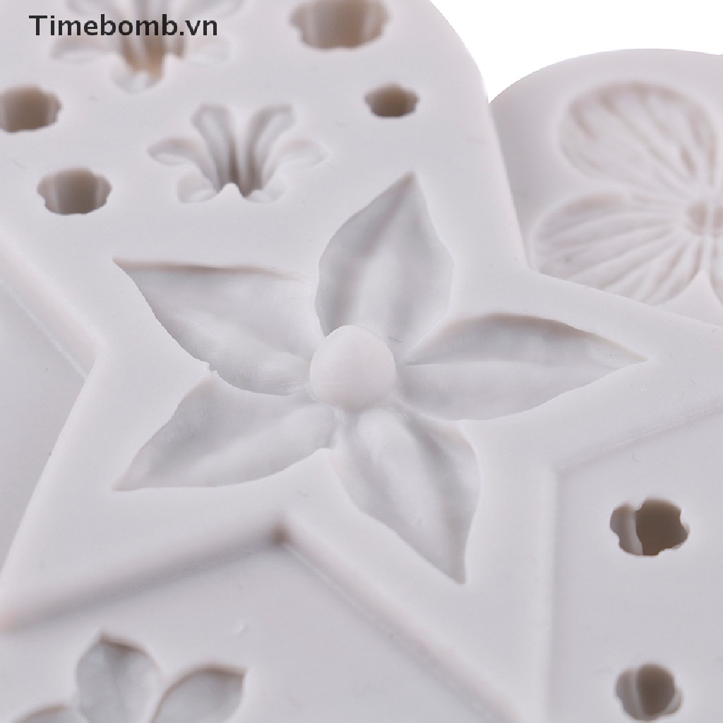 Khuôn Silicone Làm Bánh Hình Bông Hoa Xinh Xắn