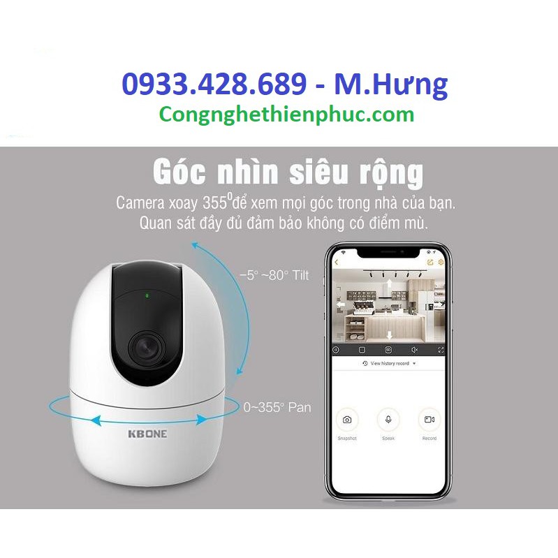 Camera IP WIFI 360 KBONE KBVISION - Camera Home