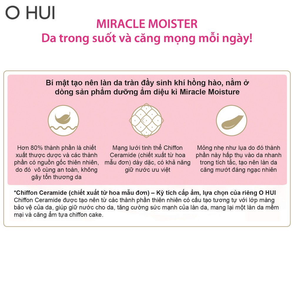 [MỚI] Phấn nước dưỡng ẩm OHUI Miracle Moisture Chiffon SPF50 15g